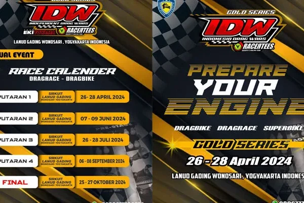 Indonesia Drag Wars (IDW) 2024 Segera Di Mulai, Ini Jadwalnya